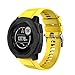 Produktbild Altsommer für Garmin Instinct Armband, Weiches Sport Silikon Ersatzarmband mit Schnellverschluss,Armband Verstellbares Replacement für Damen Herren,Multi Farben(6,70"- 8,66") (Gelb)