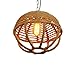 Produktbild TopDeng Vintage Hanfseil hängelampe Pendelleuchte E27, Retro Kronleuchter Passend zu Wohnzimmer Esszimmer Küche Bar Hotel-1-Light 35x35cm