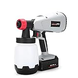 Pulverizador HVLP: el pulverizador le proporciona activadores de control variable en 3 modos de pulverización. Rocíe las manchas, los selladores y otros materiales livianos con control máximo y bajo exceso de rociado. Tecnología de diseño único para cambios rápidos de material.