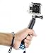 Produktbild Besty Actionkamera Selfie Stick Stange Stab Einbeinstativ bis zum 49,5 CM Lang Handgriff Hand Grip Stativ Kompatibel mit Gopro Hero 6/5/4/3+/3/2/SESSION BESTY SJCAM YI CAM APEMAN VICTURE EKEN und Die Meisten Actioncams Blau