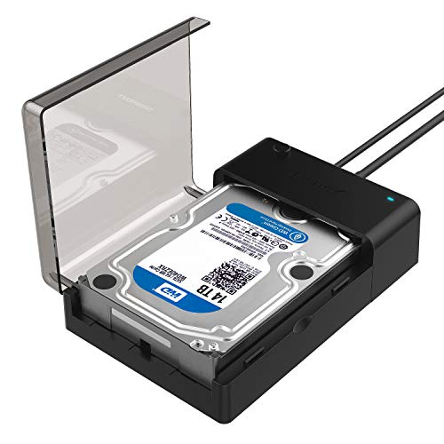 Sabrent Estación de acoplamiento plana del disco duro externo USB 3.0 a SATA para discos duros de 2.5 o 3.5 pulgadas, SSD [Soporte UASP] (EC-DFLT)