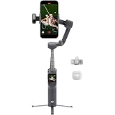 Osmo Mobile 8P + Mic Mini 2 Verici, iPhone ve Android i&ccedil;in Gimbal Sabitleyici, Kablosuz Mikrofon, Zengin Detaylı Ses, DJI Osm