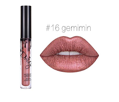 Demarcation Lip Gloss Beauty Waterproof Liquid Lipstick Lip Gloss Durable Long Lasting Matte 16PCS Kombination - 9