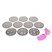 Beauty7 Fashion 10pcs Nail Art Stamping Image Metal Plates Kit Set Mixed Designs With Polish Stamp and Scrape Tool Image Plates