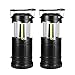 Produktbild GreenSun LED Lighting 2er Campinglampe ausziehbar Camping Laterne Batteriebetrieb COB Außenleuchte für Notfall, tragbar Ausfälle Nachtlicht, Gartenlaterne, Taschenlampe