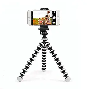 MobFest Fully Flexible Octopus 10+3 Inch Gorilla Tripod with Holder Stand for Mobile Phone Action Camera GoPro Gorilla pod Lightweight Sturdy Adjustable Portable and Foldable Clip Phones