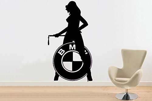 Wandtattoo BMW-Girl Größe L