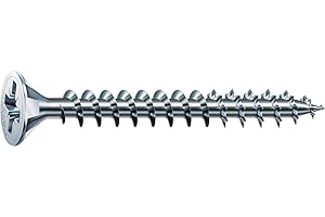 SPAX Śruba uniwersalna, 3,5 x 30 mm, 1000 sztuk, gniazdo krzyżowe Z2, łeb wpuszczany, pełny gwint, 4CUT, WIROX A3J, nieobrobione ocynkowane, 10810350305