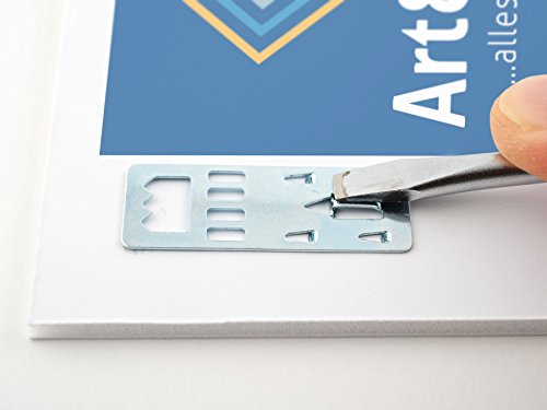 100 Stück – Aufhänger für Kapa Platten, Foamboard, Leichtschaumplatten, Leichtschaumaufhänger Groß - 6