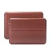 Produktbild MacBook Pro & Air 13“ Tasche | passend für 11.6 bis 14.0 Zoll Laptops | iCues Piquante Etui Puppy Kastanie | Premium Sleeve Hülle Schutzhülle Case für Notebook und Tablet Extra Leicht sehr Dünn Leder - Imitat Schutzhülle Hülle Cover Schutz
