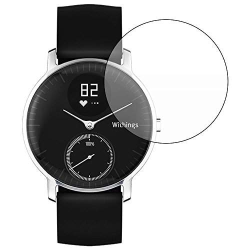 MaxKu Withings Steel HR 36mm Schutzfolie Displayschutzfolie, [3 Stück] HD Transparent Displayschutz Weich Folie Screen Protector Für Withings Steel HR 36mm - 2
