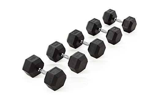 York Fitness Gummi Hex Hanteln, unisex, Rubber Hex - 2