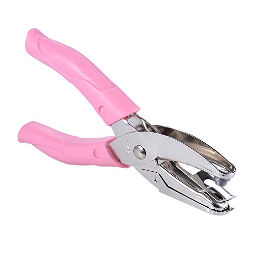 Aibecy Handheld 1Hole Metal Paper Punch Single Round Shape Hole for