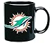 Produktbild Miami Dolphins NFL Offizielle Tasse, Becher, Kaffeetasse Black Glossy Groß 425 ml