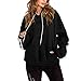 Produktbild Sannysis Hoodie Damen Bauchfrei Pullover Herbst Winter Kapuzenpullover Frauen Sweatshirt Jacke