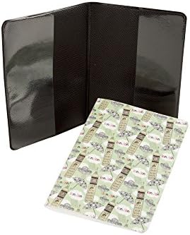 Cute London Big Ben Rain Umbrella Passport Holder Green