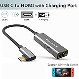 【Soporte Modo Dex】 Utilizado para Samsung Galaxy S9 +/S9/S8/S8 Plus/Note 8/Note 9 que funciona en modo Dex, Macbook Pro 2018/MacBook Air 2018, iMac, Macbook, Huawei Matebook/Mate 10/Mate 9 Pro/P20, Dell XPS 13 (9350/9360)/15, Lenovo Yoga 900/910, LG V30/G5, HTC U Ultra/M10, Microsoft Lumia 950/950 XL y más dispositivos equipados con puerto USB 3.1 estándar. (Se requiere la fuente de alimentación mientras se opera en modo DeX)