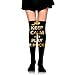 Produktbild quanzhouxuhuixiefu Women Crew Socks Thigh High Over Knee Keep Calm and Play Air Hockey Dress Legging Athletic Compression Stocking 50CM