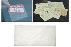 PAC SUPPLIES GLOBAL LTD Self Adhesive Backed Windscreen Parking Ticket Permit Card Holder - Credit Card Size and Below