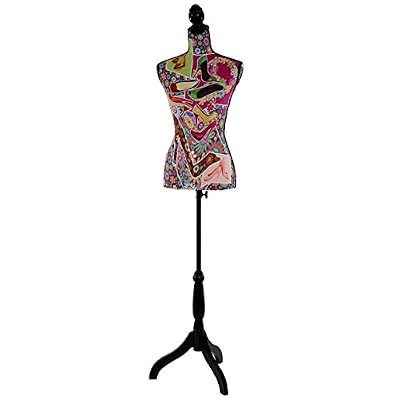 Mendler Mannequin de couture de tailleur buste torse féminin T222 ~ fibre de verre, motif talons aiguille