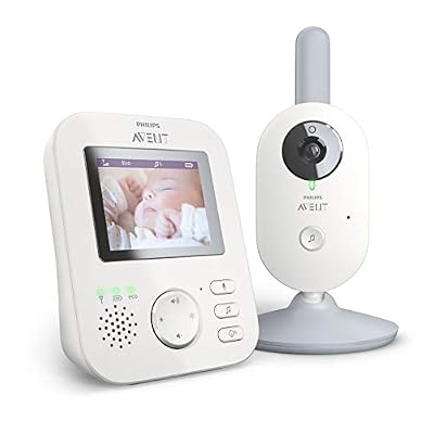Philips Avent SCD833/01 Babyphone vidéo A-FHSS - écran LCD 2.7", Berceuses, Infrarouge