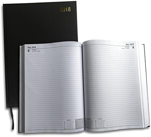 2018 Hotel/Restaurant Diary A4 2 Pages Per Day. Black. Casebound 2PA4. Comes With A Free SBS Retractable Ball Point Pen