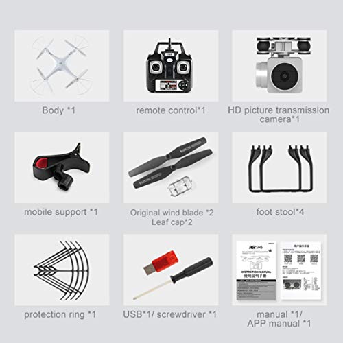 Preisvergleich Produktbild Footprintse Drahtlose Fernbedienung Drohne Quadcopter Unbemanntes Luftfahrzeug mit HD-Kamera-Luftfotografie-Flugzeug-Vid...