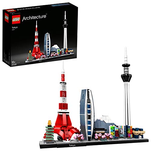 LEGO Architecture - Tokio, Maqueta del Skyline de la Ciudad Japonesa, Set de Construcción Coleccionable, Recomendado a Partir de 16 Años (21051)