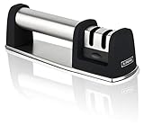 B.PRIME Aiguiseur de Couteaux Professionnel INOX 2 en 1 - Acier de tungstène et céramique