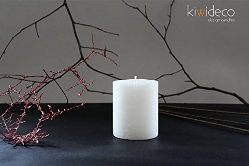 Rustic Snow White Small - High quality rustic candles. Hot cast. Colored wax. Handmade.