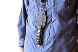 HOBBIT - Premium Qualität Halsmesser / Nackenmesser / Überlebensmesser / Neck Knife - Stahl MOVA-58 - Kydexscheide - Entworfen und Hergestellt in Spanien 