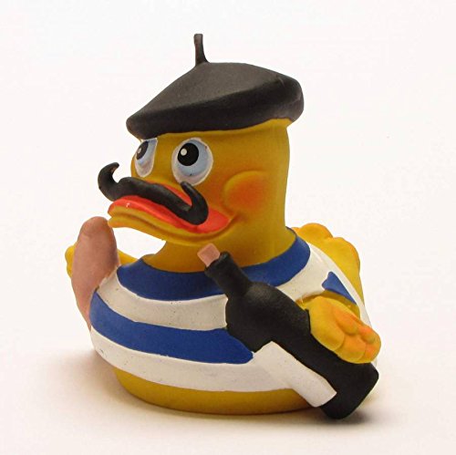 Duck au vine - Frankreich Badeente Quietscheentchen Gummiente Plastikente Quietscheente