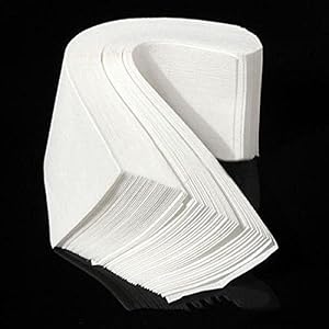Frcolor 100pcs Hair Removal Depilatory Nonwoven Epilator Wax Strip Paper - Image 2