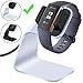 Price comparison product image CAVN Fitbit Charge 3 Charger Dock, (150cm/4.9ft) Replacement Premium Aluminum Charger Dock USB Charging Cable Adapter Portable Charging Stand for Fitbit Charge 3 /Charge 3 SE, Silver