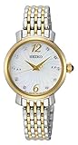Seiko Damen Analog Quarz Uhr mit massives Edelstahl Armband SRZ522P1