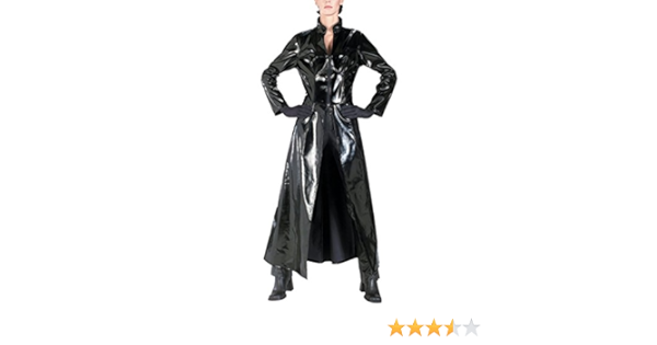 Unisex Pvc Leder Matrix Mantel Sexy Reloaded Trinity Reloaded Lange Body Halloween Cosplay Kostum Fur Erwachsene Xl Amazon De Bekleidung