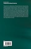 Image de Fundamentals of Roman Private Law