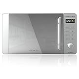 Diseño elegante con frontal MirrorDoor efecto espejo y panel y tirador de acero inoxidable. Tecnología 3DWave con un sistema de ondas más eficiente que envuelve al 100 % los alimentos.
