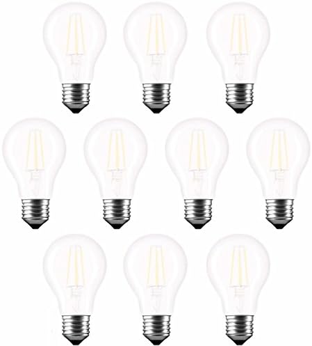 ledbyled Blob Frost 10 pieces E27 Filament Light Bulb, 4 W, frosted white, 6 x 10.5 cm