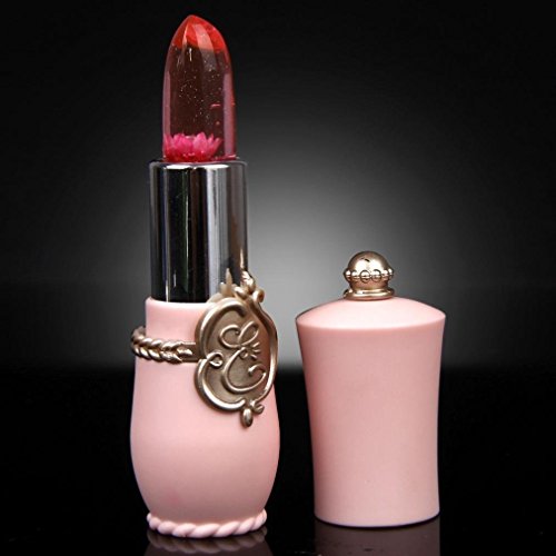 CINEEN Farbwechsel Lippenstift Jelly Lipstick Moisturizing Kristallgelee Lang anhaltende Lip Gloss - 4