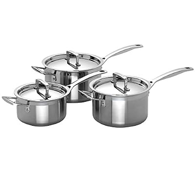 Le Creuset MAGNETIK Set de 3 Casseroles + Couvercles (16 / 18 / 20 cm)