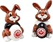 Produktbild Eintracht Frankfurt Osterhasen 2er Set - ca. 8 cm