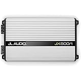 JL audio JX540/1 JX Series mono Amp 1 x 340/420/500 W RMS a 4/3/2 Ohm, lowpass 50 - 200 Hz, Bass Boost 0 - 12dB 45 Hz entradas RCA y alto nivel, graves conexión remota, salidas de línea