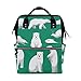 Produktbild Nette Familie Eisbär Tier Große Kapazität Windel Taschen Mummy Rucksack Multi Funktionen Wickeltasche Tasche Handtasche Für Kinder Babypflege Reise Täglichen Frauen