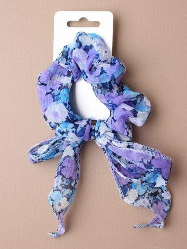 Preisvergleich Produktbild Chiffon Blumenmuster bedruckten Stoff Schleife Scrunchie
