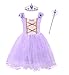 Produktbild AmzBarley Prinzessin Rapunzel Kostüm Kinder Mädchen Tutu Verrücktes Kleid Kleider Halloween Cosplay Kleidung Geburtstag Party Ankleiden Karneval Zeremonie Hochzeit Abendkleid Krone Zauberstab