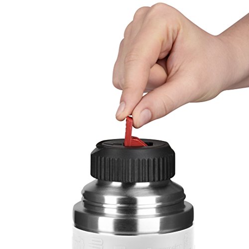 Emsa 515713 Isolierflasche, Mobil genießen, 500 ml, Safe Loc Verschluss, Weiß, Senator Manschette - 7