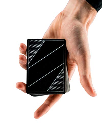AEY Catcher® Kartendeck (Vibrant Edition) Perfektes Gelingen von Zaubertricks (Freunde begeistern) Profi Spielkarten für den Mann (Cardistry Playing Cards in Schwarz) - 1 Jahr Geld zurück