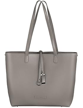 tragwert. Shopper Handtasche LARA in schwarz, braun und grau - Henkeltasche für Damen