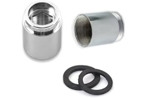 HATOOLHA® 2pcs Brass Faucet Adapter, 22mm NPT Male to Male Thread, Tap Aerator Connector for Sink Faucet Water Purifier Adapter Aerator (F22 - M22)